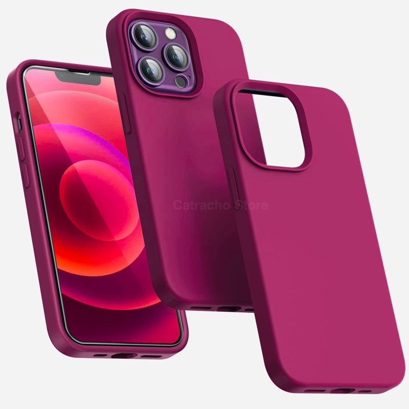 Foto 3 | Funda De Silicona Y Protector De Pantalla De Cristal Para Iphone 13 Pro, Color Rosa - Venta Internacional.