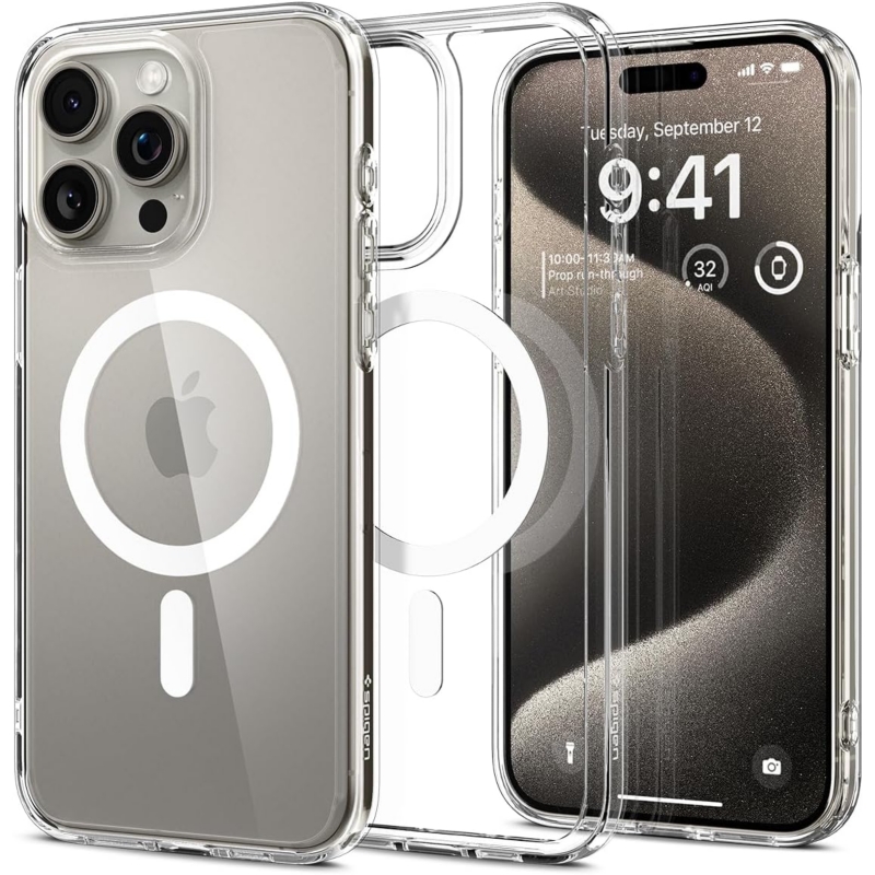 Foto 1 | Funda Magnética Antidetonante Para Iphone 15 Pro Con Cristal - Venta Internacional.