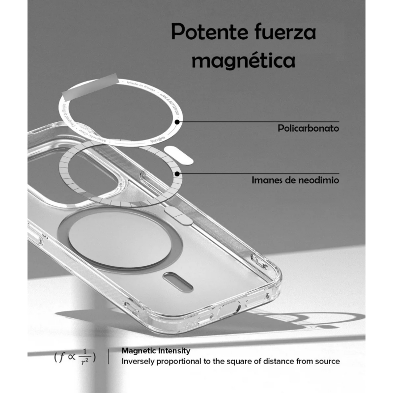 Foto 4 | Funda Magnética Antidetonante Para Iphone 15 Pro Con Cristal - Venta Internacional.