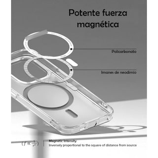 Foto 4 | Funda Magnética Antidetonante Para Iphone 15 Pro Con Cristal - Venta Internacional.