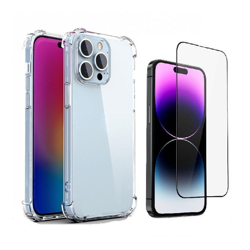 Foto 1 | Funda De Teléfono + Vidrio Templado Para Iphone 14 Pro Max - Venta Internacional.