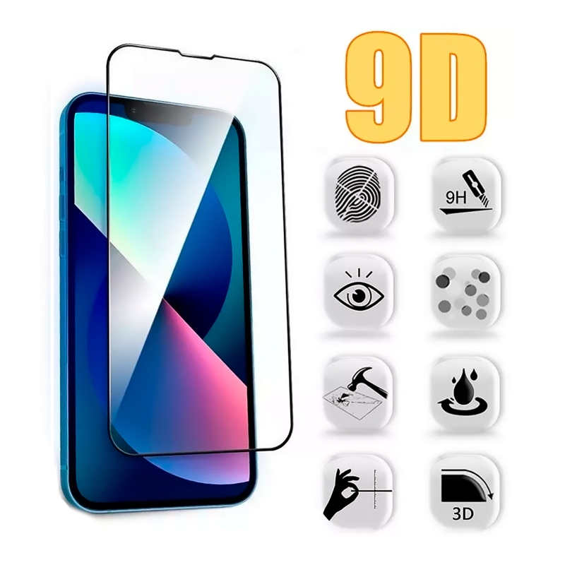 Foto 5 pulgar | Protector De Pantalla Y Funda Para Iphone 14, Película De Mica De Vidrio Completo - Venta Internacional.
