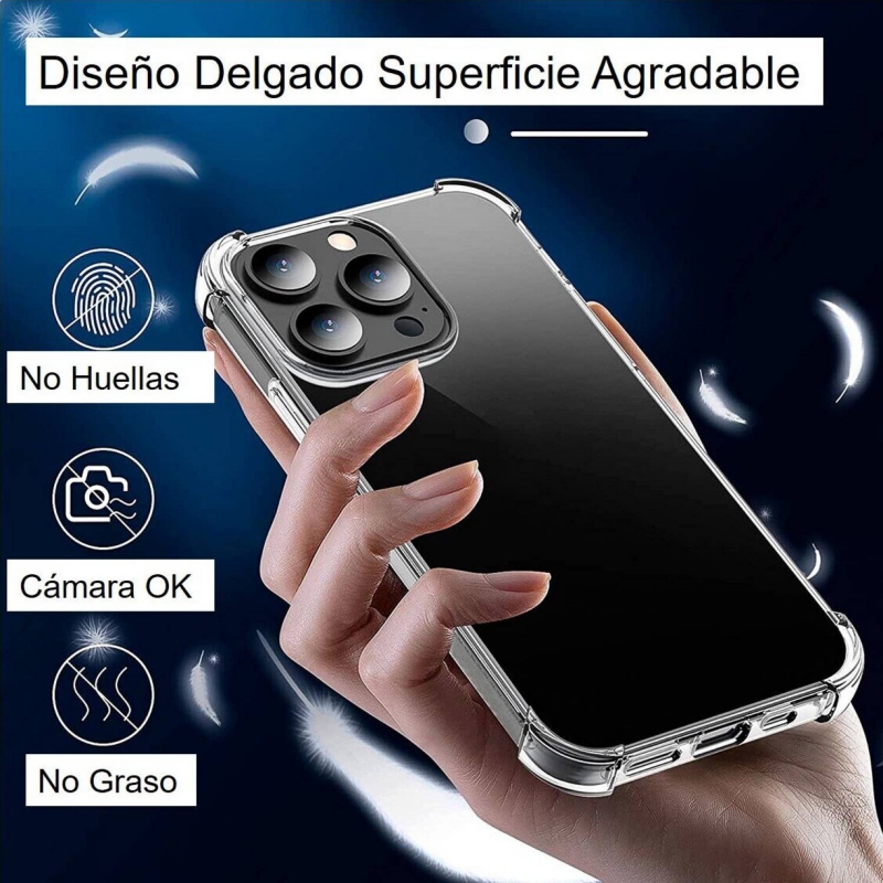 Foto 4 pulgar | Funda Antidetonante Transparente Para Iphone 13 Pro - Venta Internacional.