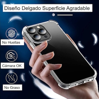 Foto 3 | Funda Antidetonante Transparente Para Iphone 13 Pro - Venta Internacional.