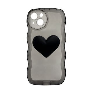 Foto 1 | Funda Para Iphone 13 Negra Con Colgante En Forma De Corazón - Venta Internacional.