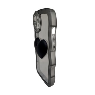 Foto 2 | Funda Para Iphone 13 Negra Con Colgante En Forma De Corazón - Venta Internacional.