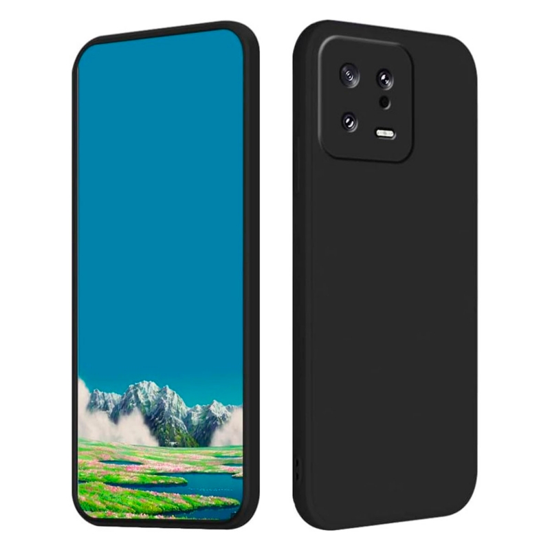 Foto 1 | Funda Protectora Antidetonante De Goma Para Xiaomi 13, Color Negro - Venta Internacional.
