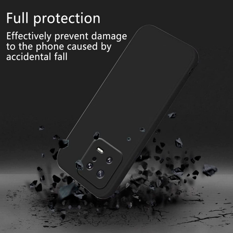 Foto 4 pulgar | Funda Protectora Antidetonante De Goma Para Xiaomi 13, Color Negro - Venta Internacional.