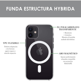 Foto 2 | Funda Full Lamina Magnética Transparente Para Iphone 11 - Venta Internacional.