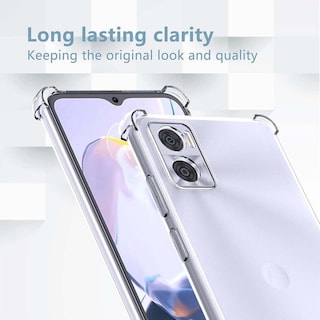 Foto 2 | Funda De Teléfono Y Vidrio Templado Completo Para Moto E22i Antichoque - Venta Internacional.