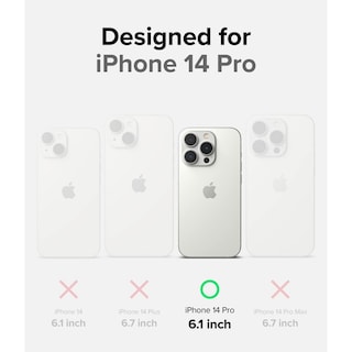 Foto 2 | Funda De Teléfono Y Protector De Cámara Para Iphone 14 Pro, Transparente - Venta Internacional.