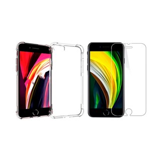 Foto 1 | Funda Y Lámina De Cristal Para Iphone Se 2020, Transparente - Venta Internacional.