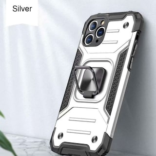 Foto 2 | Funda Para Iphone 12 Y 12 Pro Reforzada En Plata - Venta Internacional.