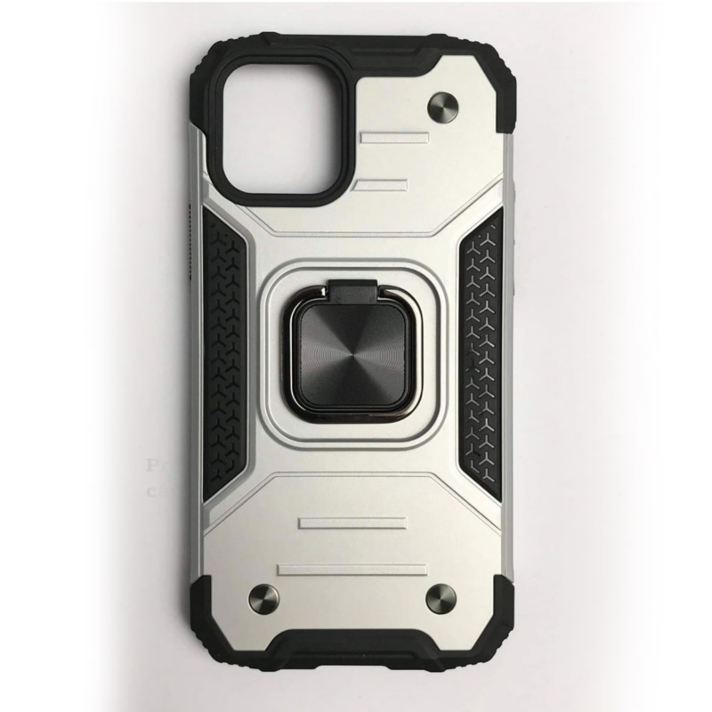 Foto 3 | Funda Para Iphone 12 Y 12 Pro Reforzada En Plata - Venta Internacional.