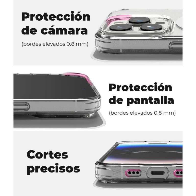 Foto 5 pulgar | Funda De Teléfono Magsafe Reforzada A Prueba De Golpes Para Iphone 14 Pro M - Venta Internacional.