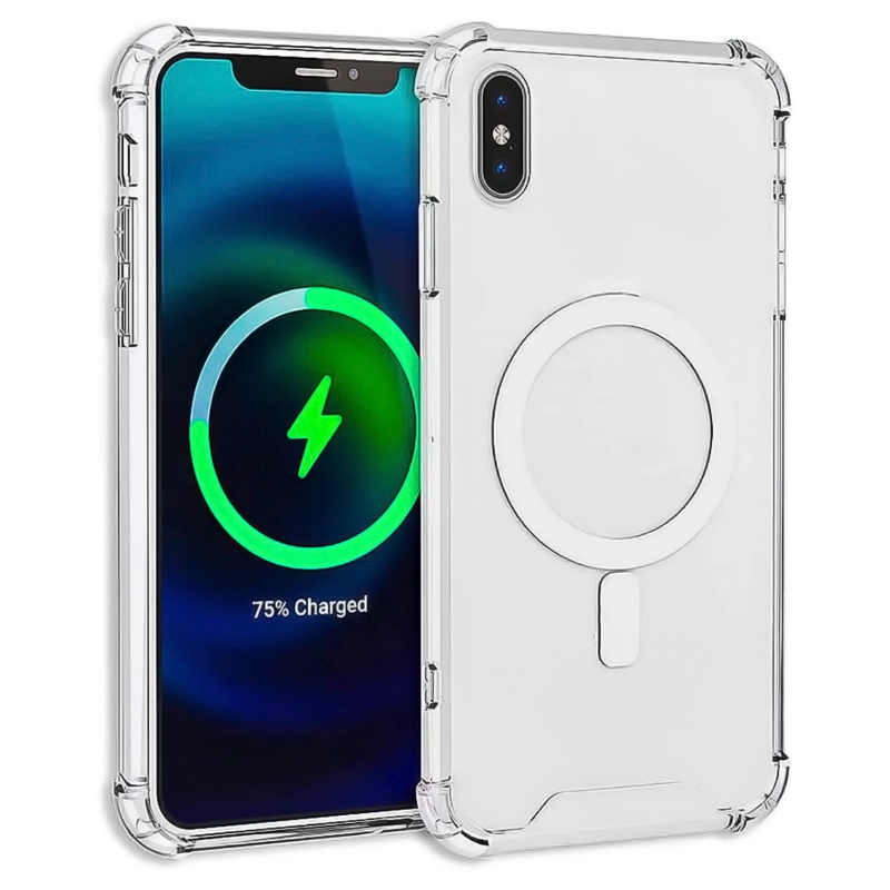 Foto 2 pulgar | Funda Magnetica Magsafe Antichoque Transparente Para Iphone Xs - Venta Internacional.