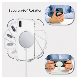 Foto 3 | Funda Magnetica Magsafe Antichoque Transparente Para Iphone Xs - Venta Internacional.