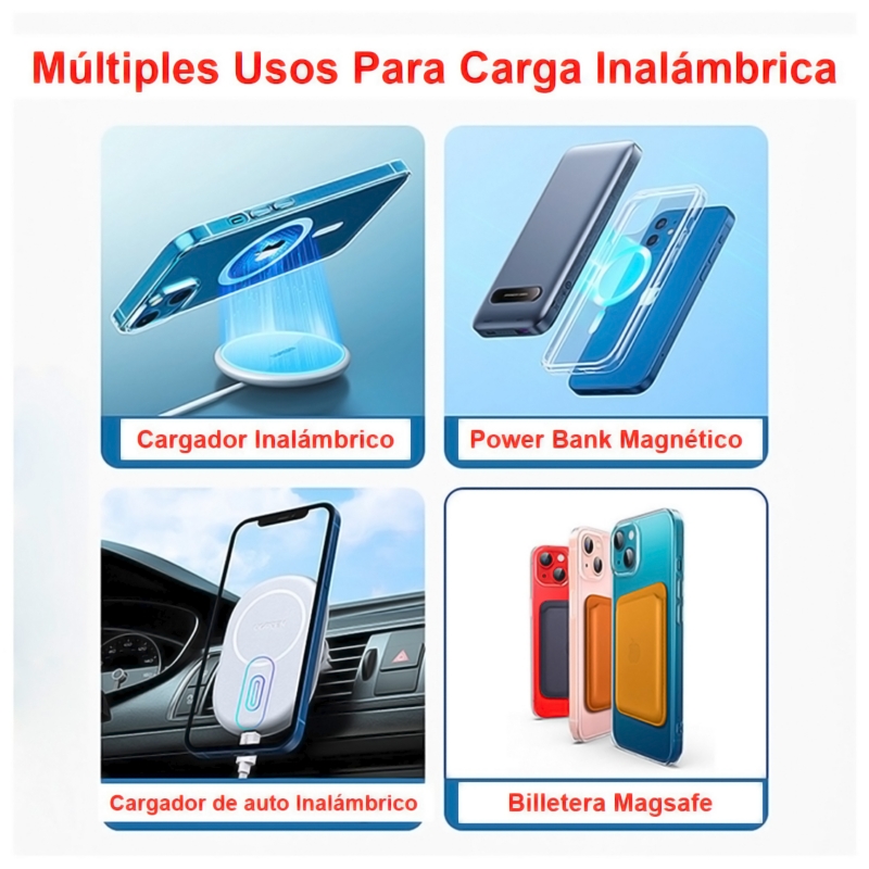 Foto 5 | Funda Magnetica Magsafe Antichoque Transparente Para Iphone Xs - Venta Internacional.