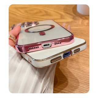 Foto 2 | Funda Magsafe Para Iphone 14 Pro Max Gold Con Protección De Cámara - Venta Internacional.