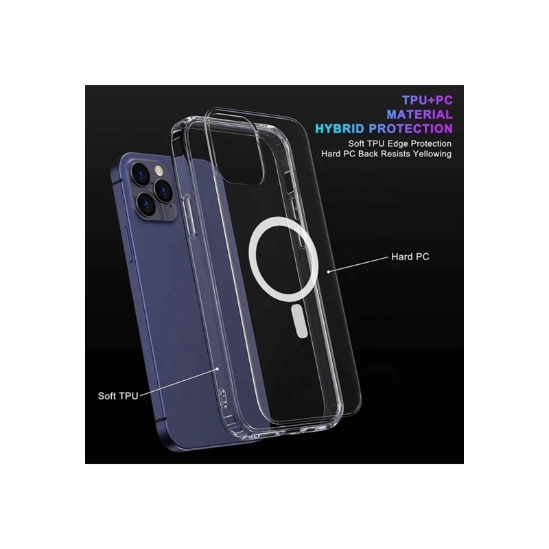 Foto 4 pulgar | Funda Para Iphone Premium Transparente Magsafe 1212 Pro - Venta Internacional.