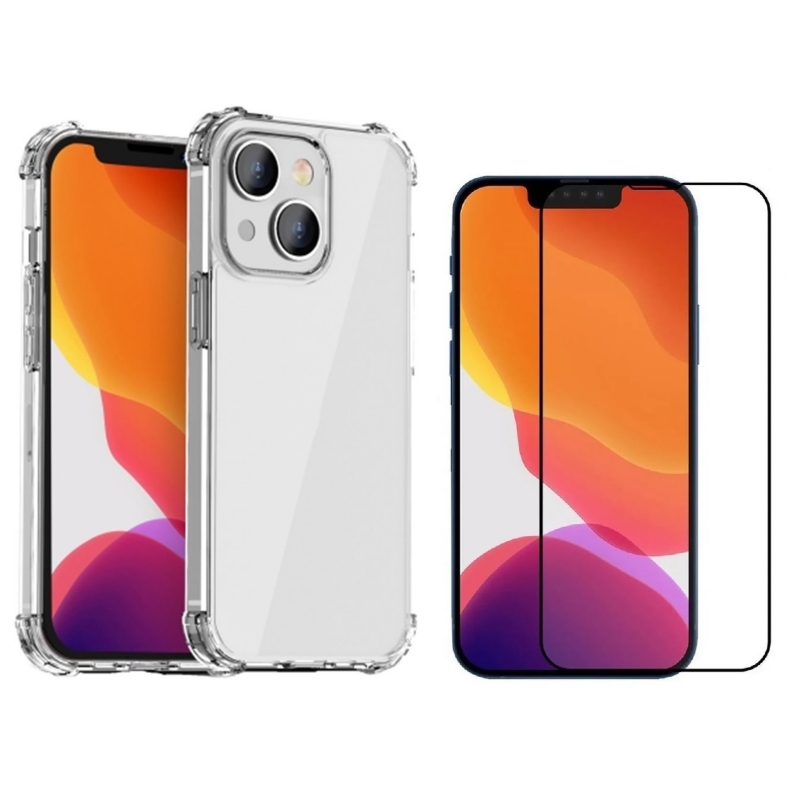 Foto 2 pulgar | Funda Para Iphone 13 Mini, Antichoque, Con Lámina Completa Y Gel Templado - Venta Internacional.