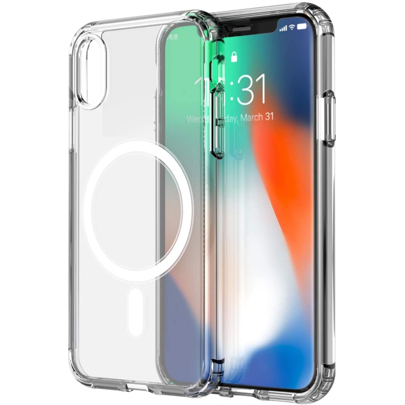 Foto 1 | Funda De Carga Magnética Transparente Para Iphone Xs Max - Venta Internacional.