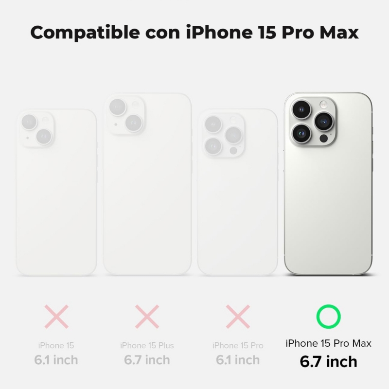 Foto 3 pulgar | Funda Impermeable A Prueba De Golpes Para Iphone 15 Pro Max - Venta Internacional.