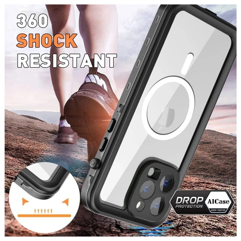 Foto 5 pulgar | Funda Impermeable A Prueba De Golpes Para Iphone 15 Pro Max - Venta Internacional.