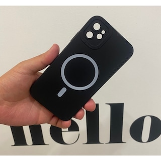 Foto 1 | Funda Magsafe De Silicona A Prueba De Golpes Para Iphone 11 Negra - Venta Internacional.