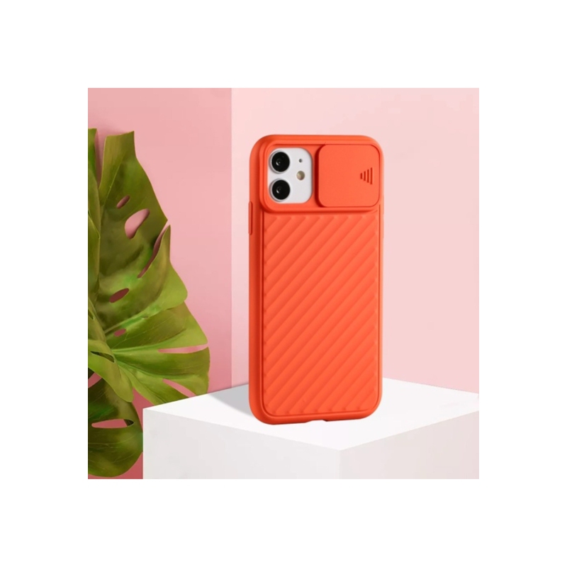Foto 4 pulgar | Funda Protectora De Cámara De Silicona Para Iphone 12 Pro - Naranja - Venta Internacional.