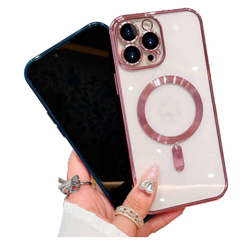 Foto 4 pulgar | Funda Magnetica Magsafe Silver Para Iphone 15 Pro Max - Venta Internacional.