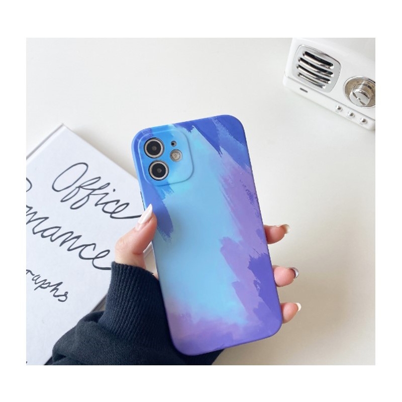 Foto 4 pulgar | Funda De Teléfono Para Iphone 12, Material De Silicona Tpu Tie Dye - Venta Internacional.
