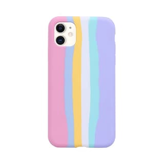 Foto 1 | Funda De Silicona Para Iphone 11 Rainbow Cake - Venta Internacional.
