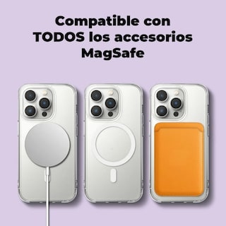 Foto 2 | Funda Para Iphone 15 Pro Magsafe, Magnética, A Prueba De Golpes, Transparente - Venta Internacional.