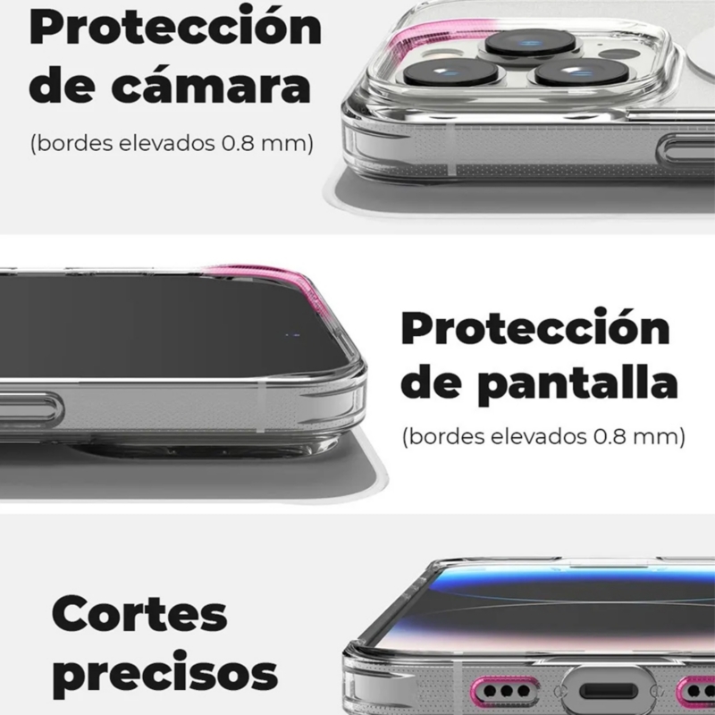 Foto 4 pulgar | Funda Para Iphone 15 Pro Magsafe, Magnética, A Prueba De Golpes, Transparente - Venta Internacional.