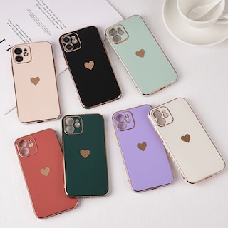 Foto 3 | Funda De Teléfono Con Estampado De Corazones Para Iphone 13, Color Blanco, Tpu Brillante - Venta Internacional.