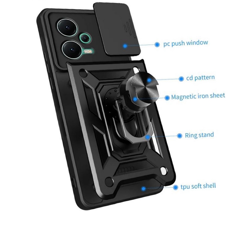 Foto 2 | Funda Armor Xiaomi Note 12 Pro 5g Con Protección De Cámara - Venta Internacional.