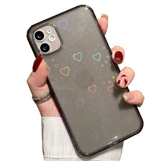 Foto 1 | Funda De Silicona Antidetonante Con Forma De Corazón Para Iphone 11, Color Negro - Venta Internacional.