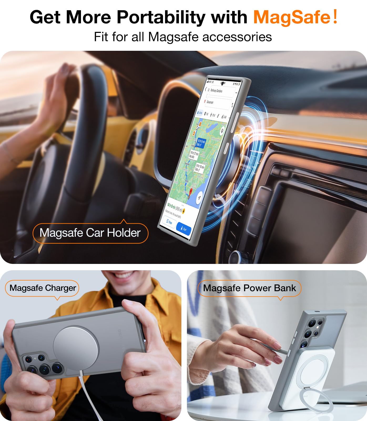 Foto 5 pulgar | Funda De Teléfono Torras Magnética A Prueba De Golpes Para Samsung Galaxy S24 Ultra - Venta Internacional.