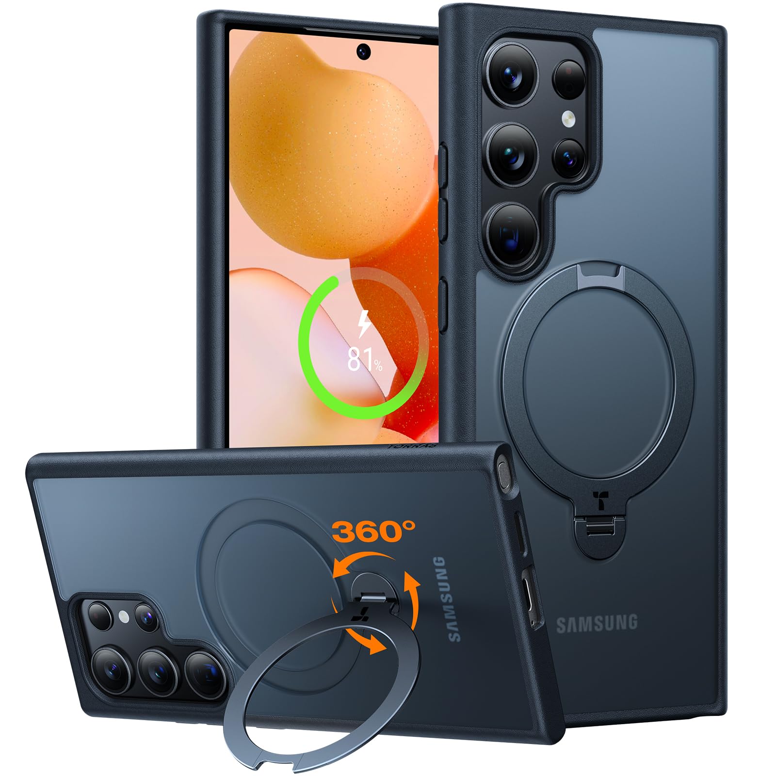 Foto 1 | Funda De Teléfono Torras Ostand Spin Con Soporte Para Samsung S24 Ultra - Venta Internacional.