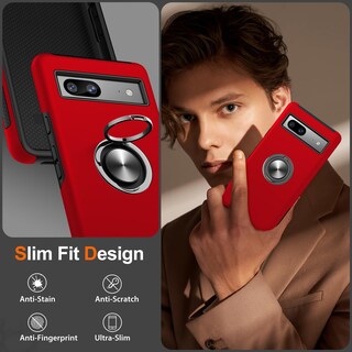 Foto 6 | Funda de Teléfono Jame para Google Pixel 8 con Soporte para Anillos - Venta Internacional