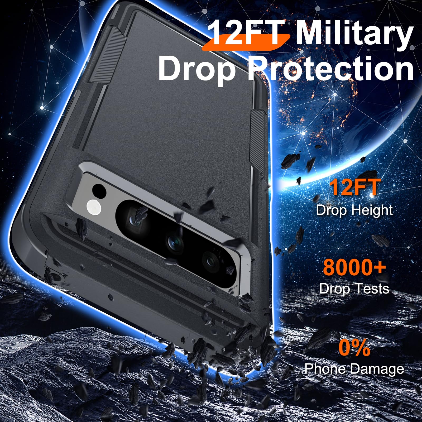 Foto 3 | Funda de Teléfono Janmitta para Google Pixel 8 Pro con Accesorios - Venta Internacional