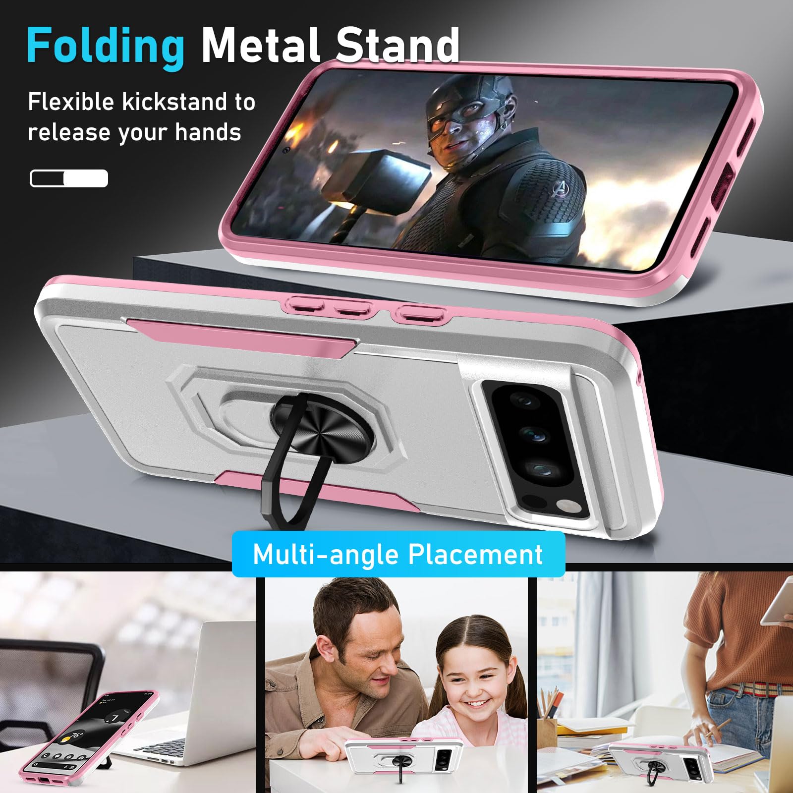 Foto 4 pulgar | Funda Janmitta para Google Pixel 8 Pro con Protector de Pantalla- Venta Internacional