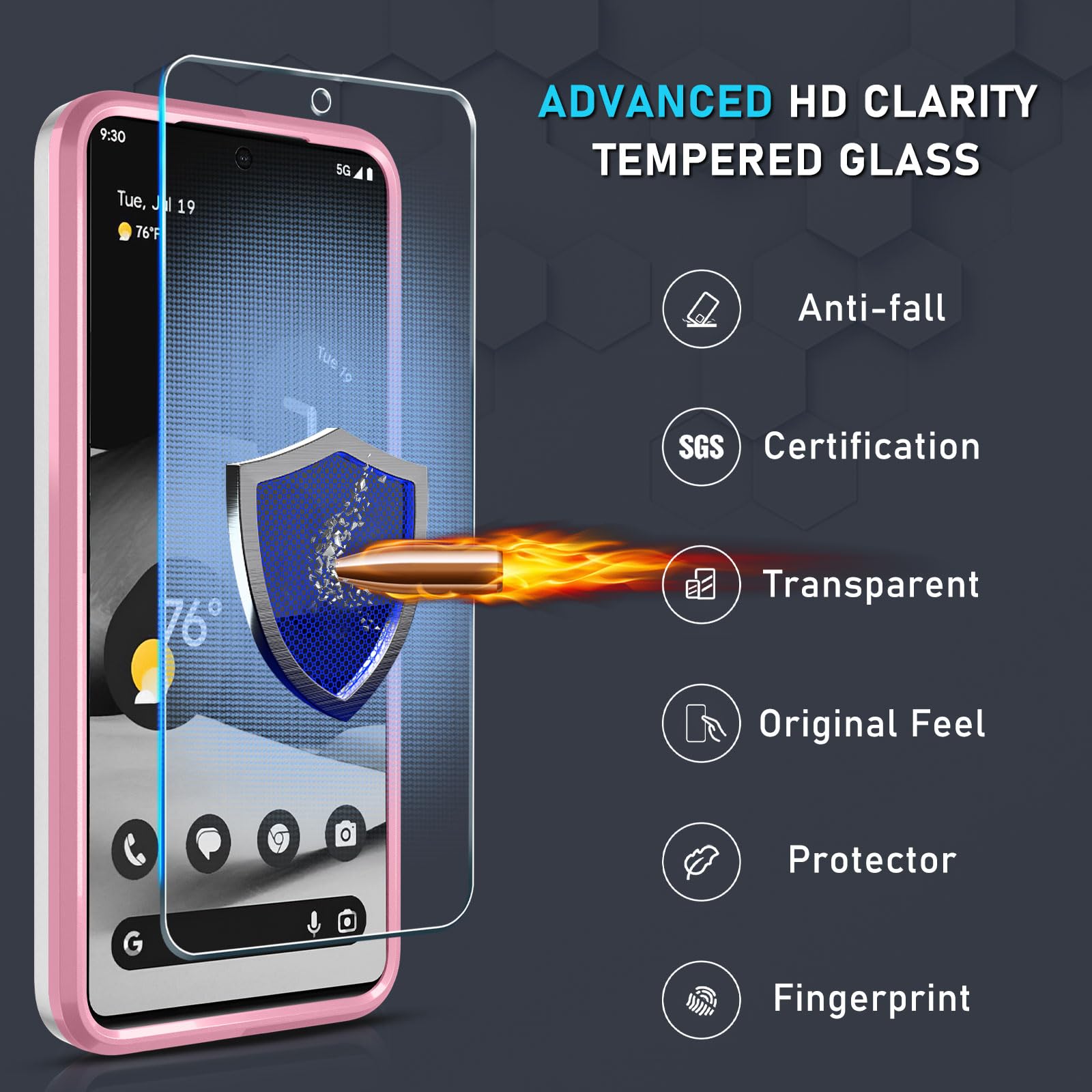 Foto 7 pulgar | Funda Janmitta para Google Pixel 8 Pro con Protector de Pantalla- Venta Internacional