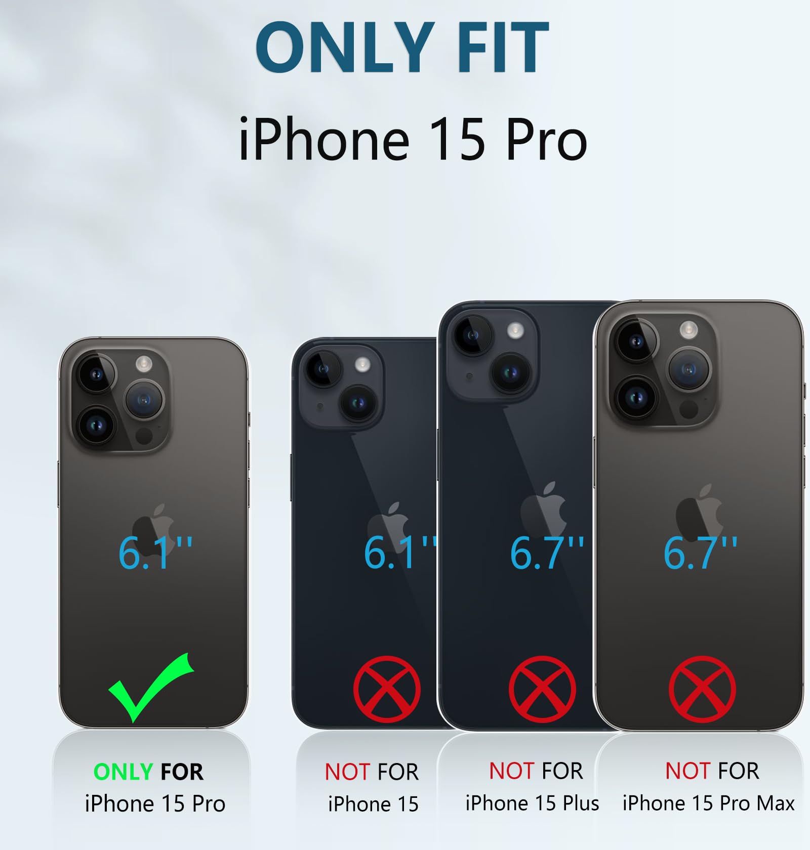 Foto 3 pulgar | Funda Fntcase para iPhone 15 Pro con Soporte Verde - Venta Internacional