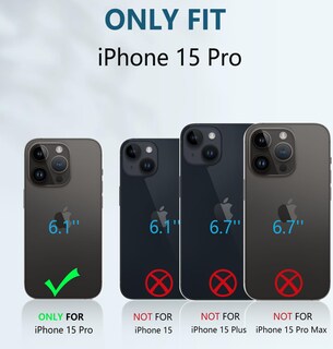 Foto 2 | Funda Fntcase para iPhone 15 Pro con Soporte Anaranjada - Venta Internacional
