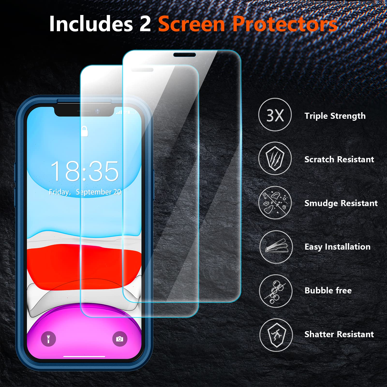 Foto 6 pulgar | Funda Spidercase Para Iphone 11 Sea Blue - Venta Internacional