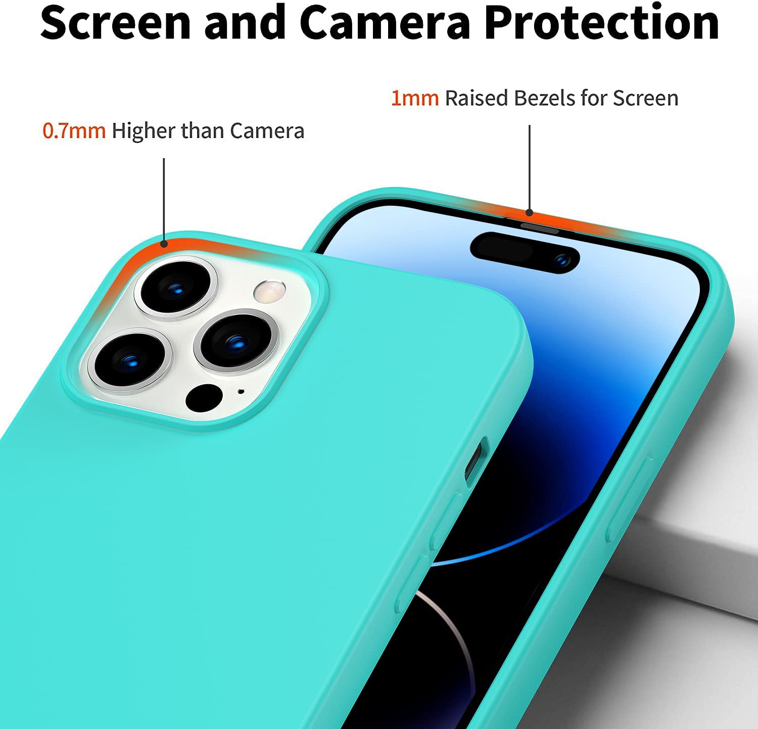 Foto 4 pulgar | Funda de Teléfono Amytor Silicone para iPhone 14 Pro Max - Venta Internacional