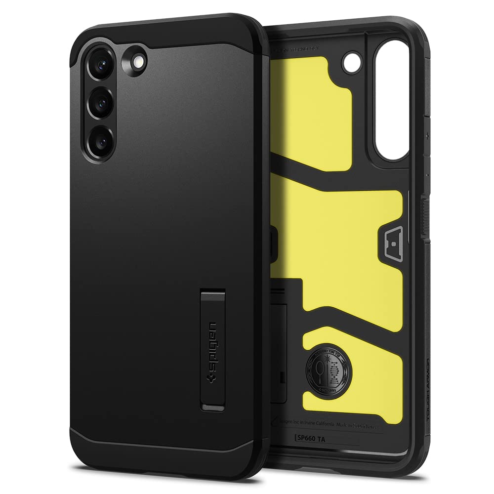 Foto 2 pulgar | Funda de Teléfono Spigen Negra Tough Armor para Galaxy S22 - Venta Internacional