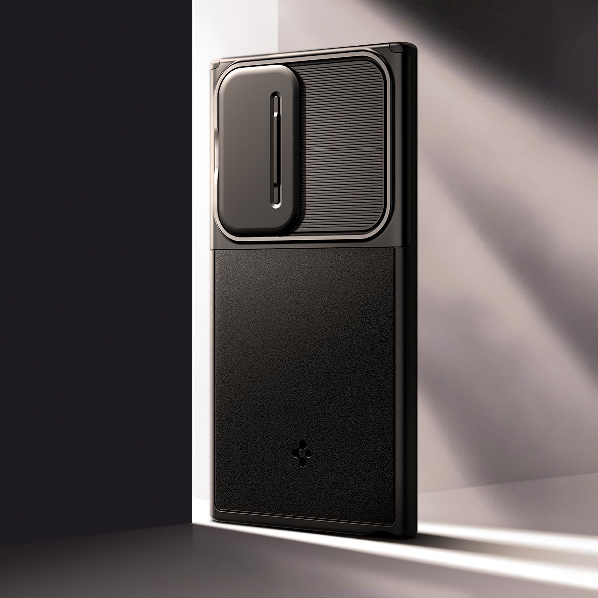 Foto 4 pulgar | Funda Spigen Optik Armor Negro para Galaxy S24 Ultra - Venta Internacional